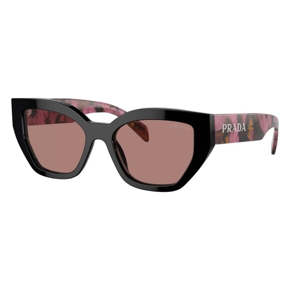 New PRADA Black Butterfly SPR A09 12O-10D Sunglasses Women - Picture 1 of 6